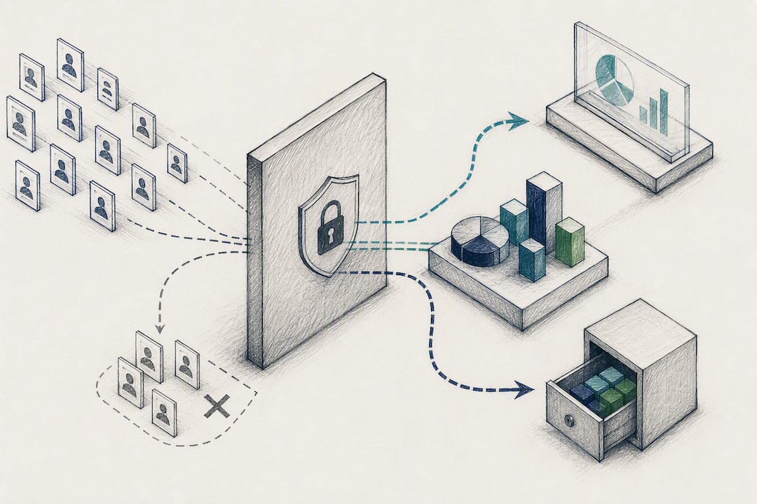 Illustration of protected disaggregated health data